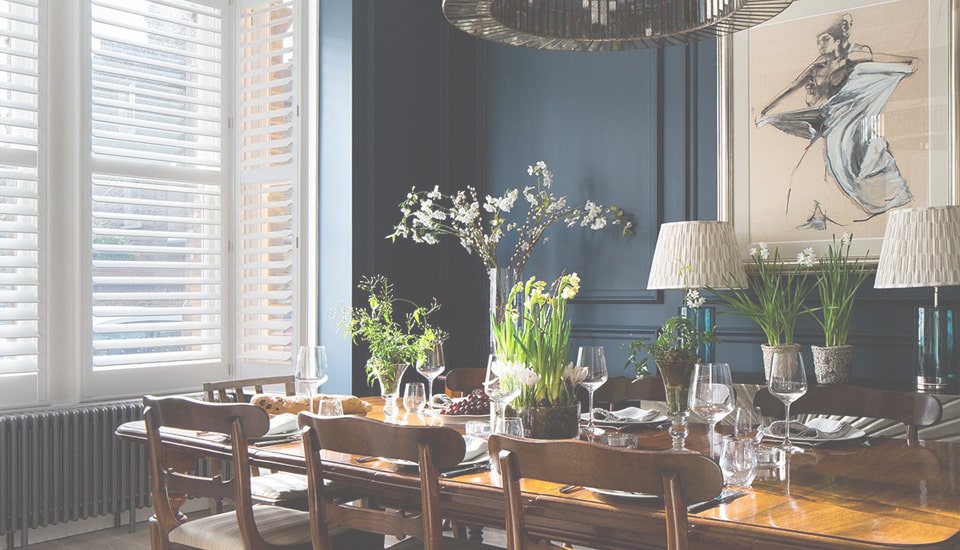 Dining Room Shutters | The London Shutter Company | London Shutters Experts