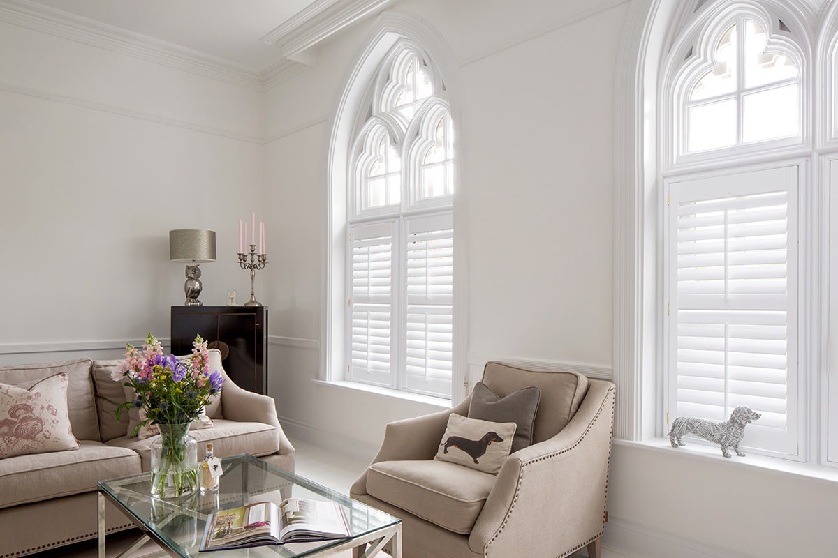 Arched Window Shutters by The London Shutter Company Ltd
