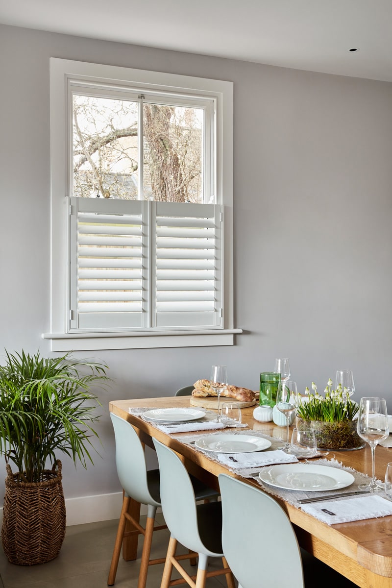 Dining Room Shutters by The London Shutter Company Ltd